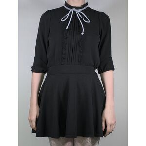 Ruffled 3-Quarter Sleeved Blouse